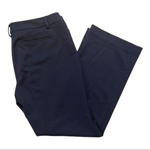 Ann Taylor Petite Signature Navy Straight leg Pants 14P
